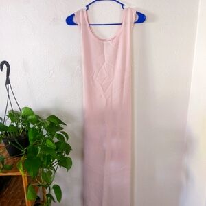 pink midi dress